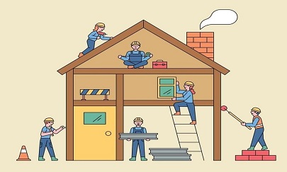 بناء وقصارة وتبليط وتركيب كل انواع الحجر .